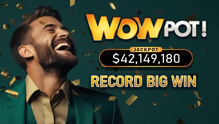 Čovjek slavi WowPot Progresivni Jackpot dobitak od $42 miliona